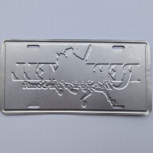 Vintage Rebel Yell Bourbon Whiskey Spirit of the South License Plate Tag. Distil - Picture 8 of 16